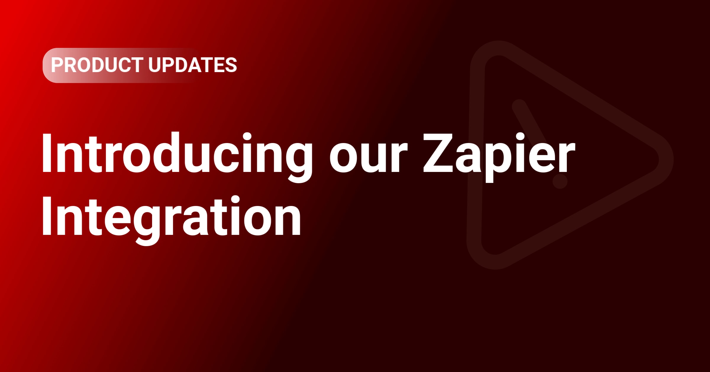 Introducing our Zapier Integration