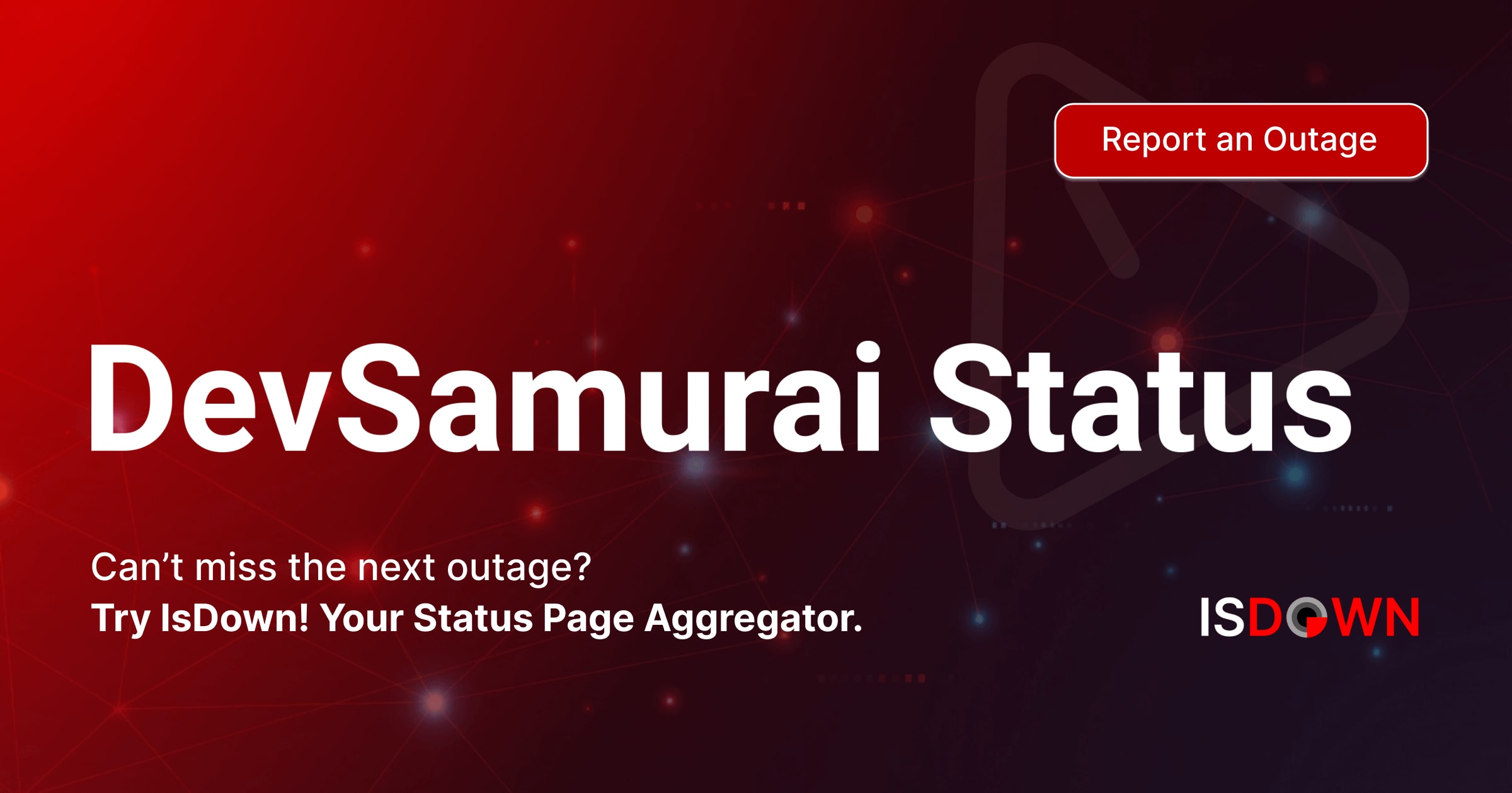 Is DevSamurai Down? Check current status and user reports | IsDown