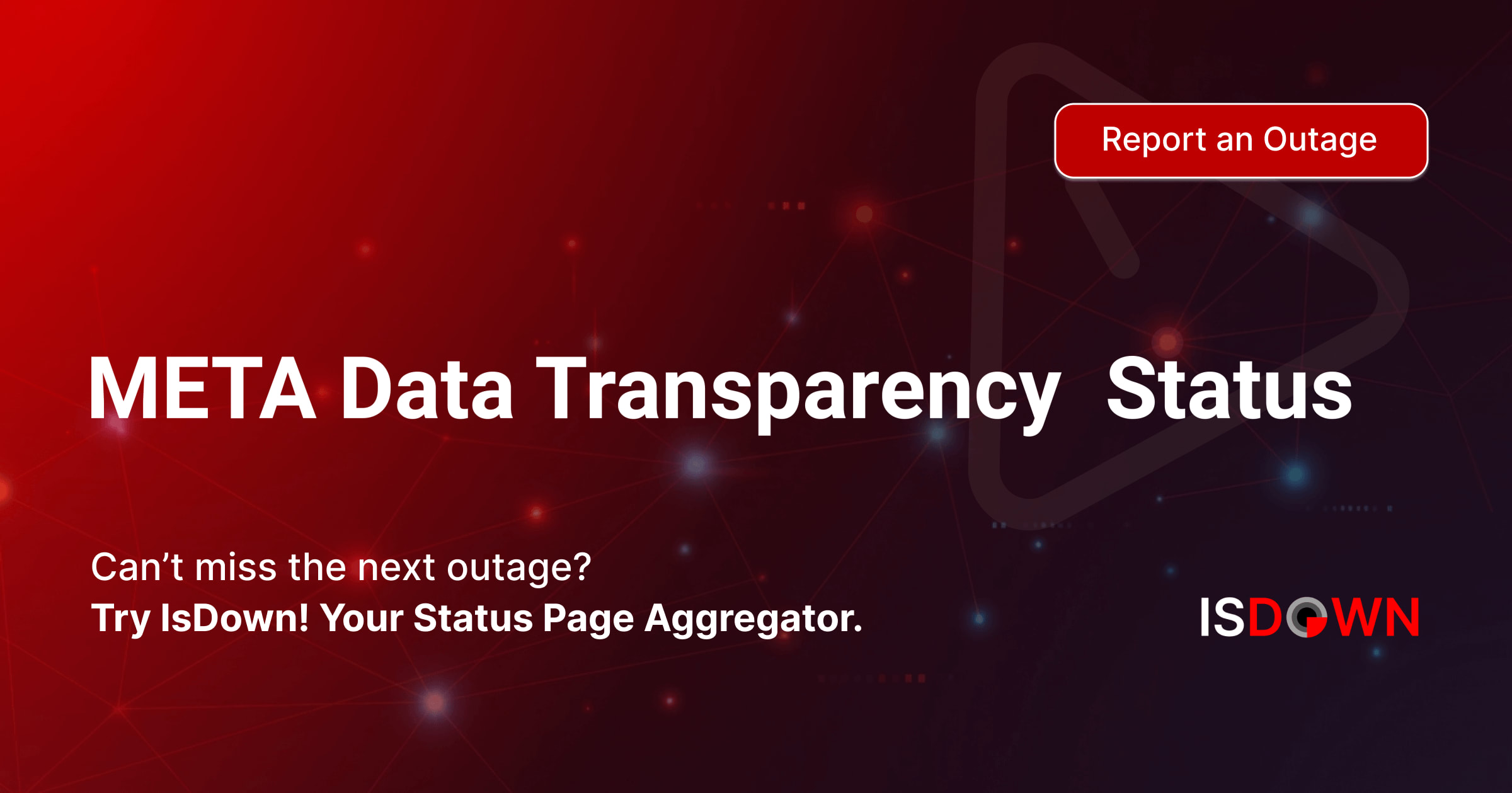 Is META Data Transparency Down? Check current status and user reports ...