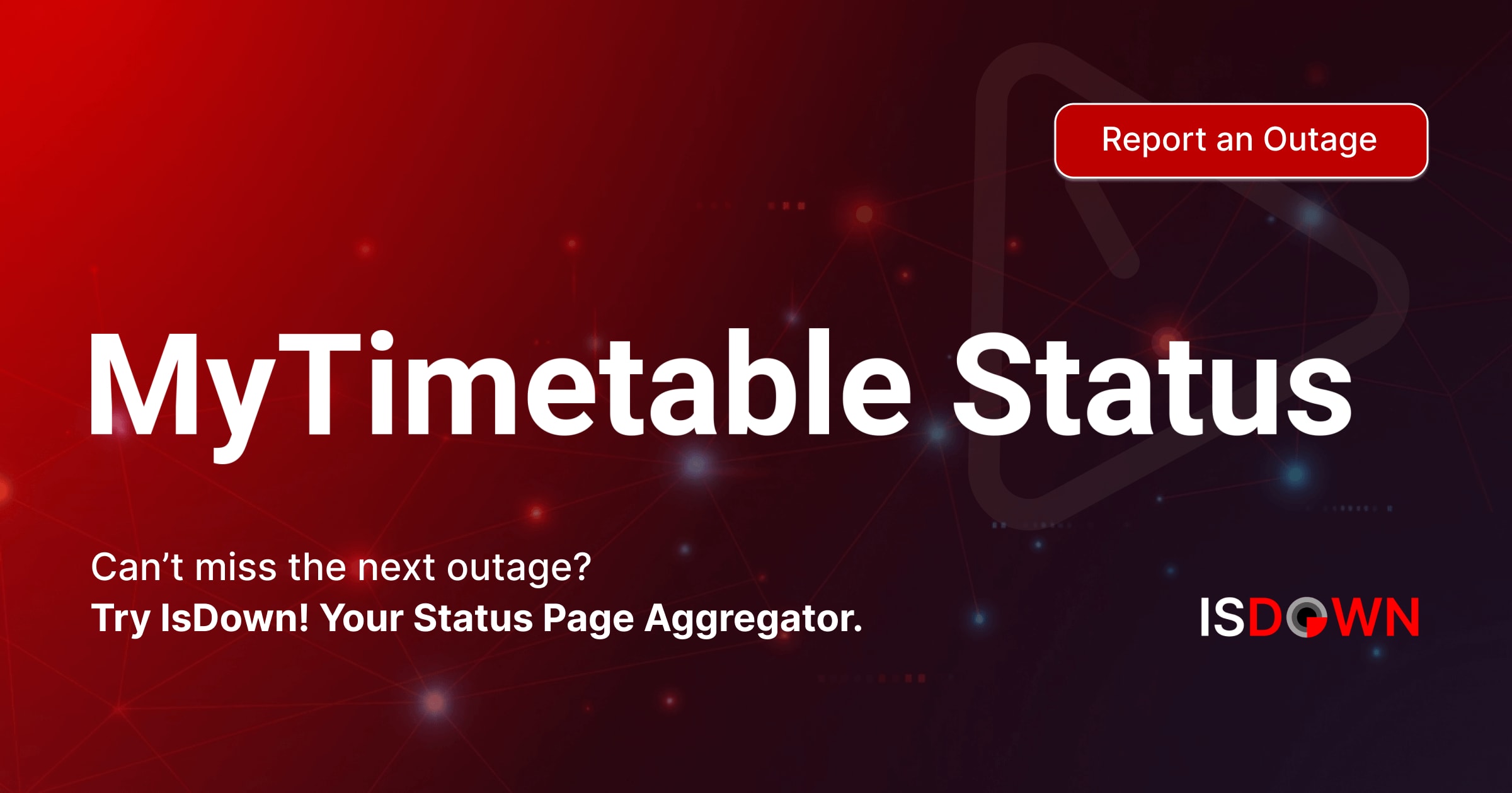 Timetable Account Database Status Is MyTimetable Down? Check current status and user reports | IsDown