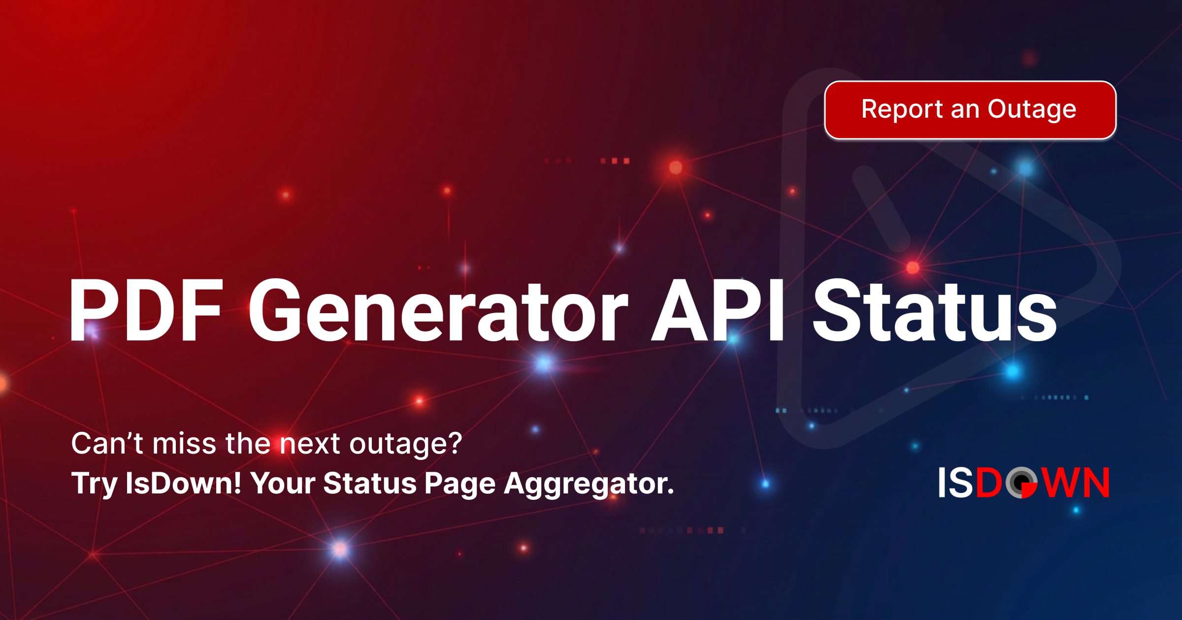 Is PDF Generator API Down? Check current status and user reports | IsDown