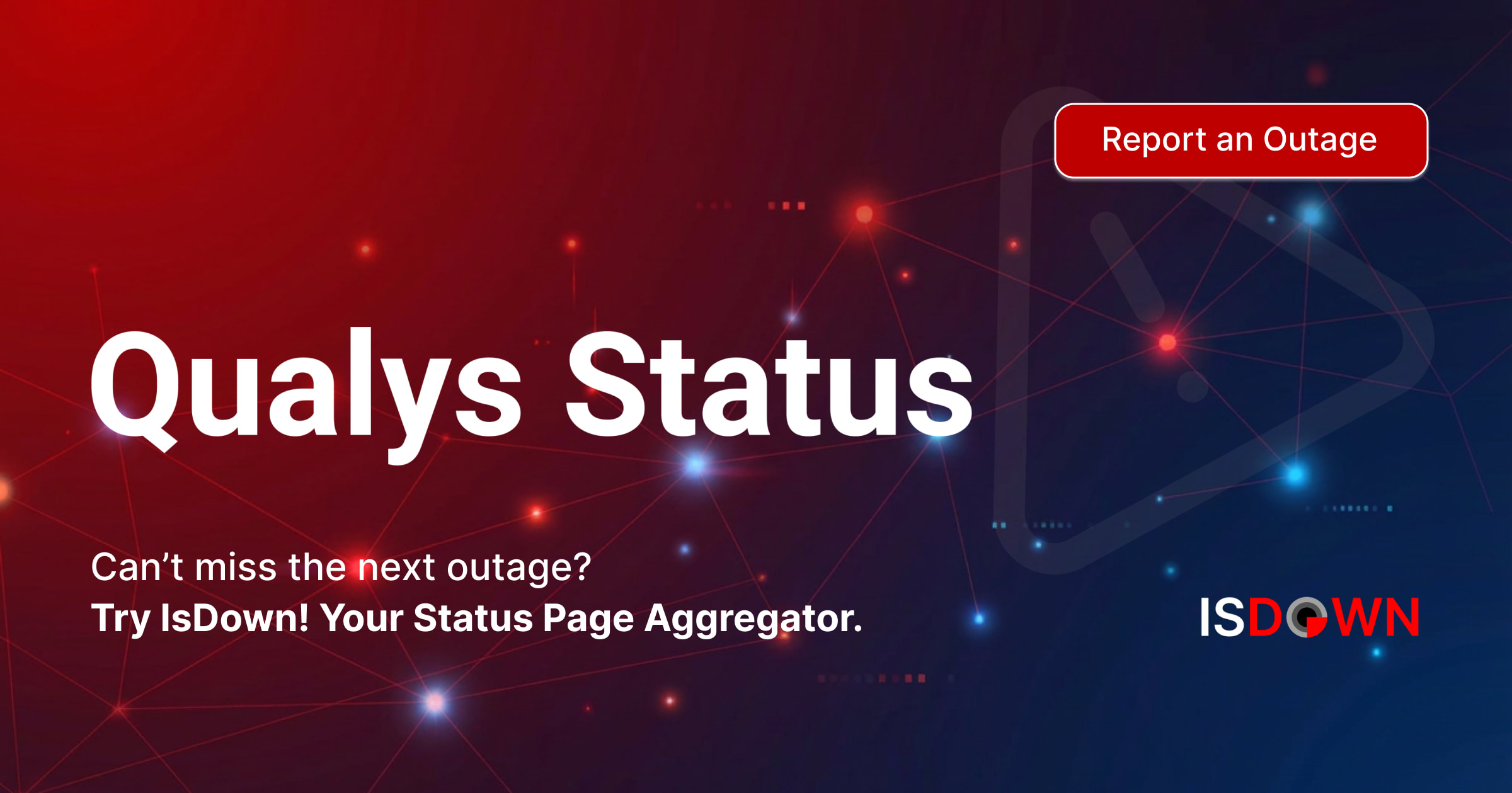 Qualys Status. Is Qualys down or having an outage?