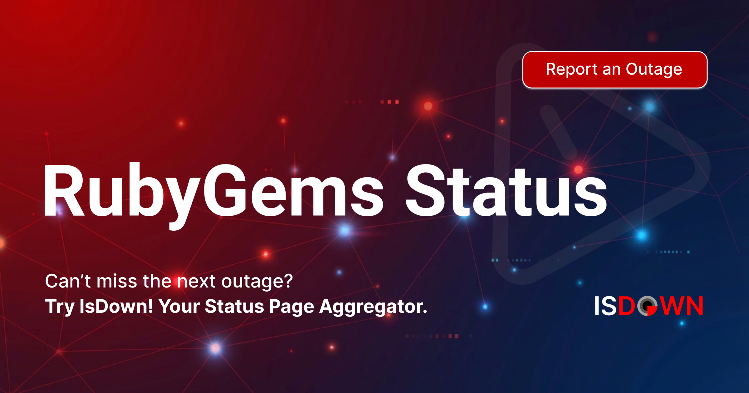 Rubygems Sign Is RubyGems Down? Check current status and user reports | IsDown