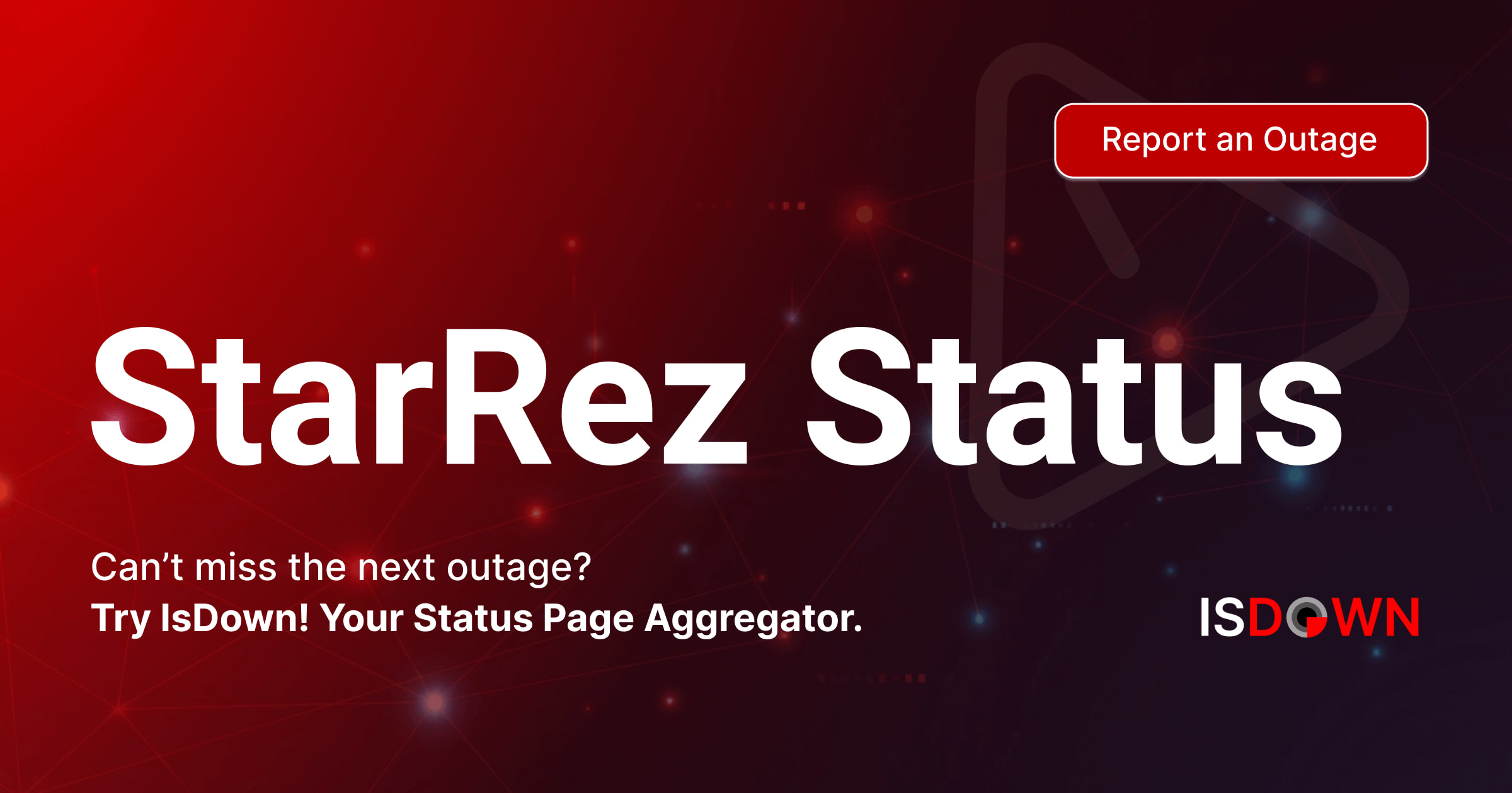 Is StarRez Down? Check current status and user reports | IsDown