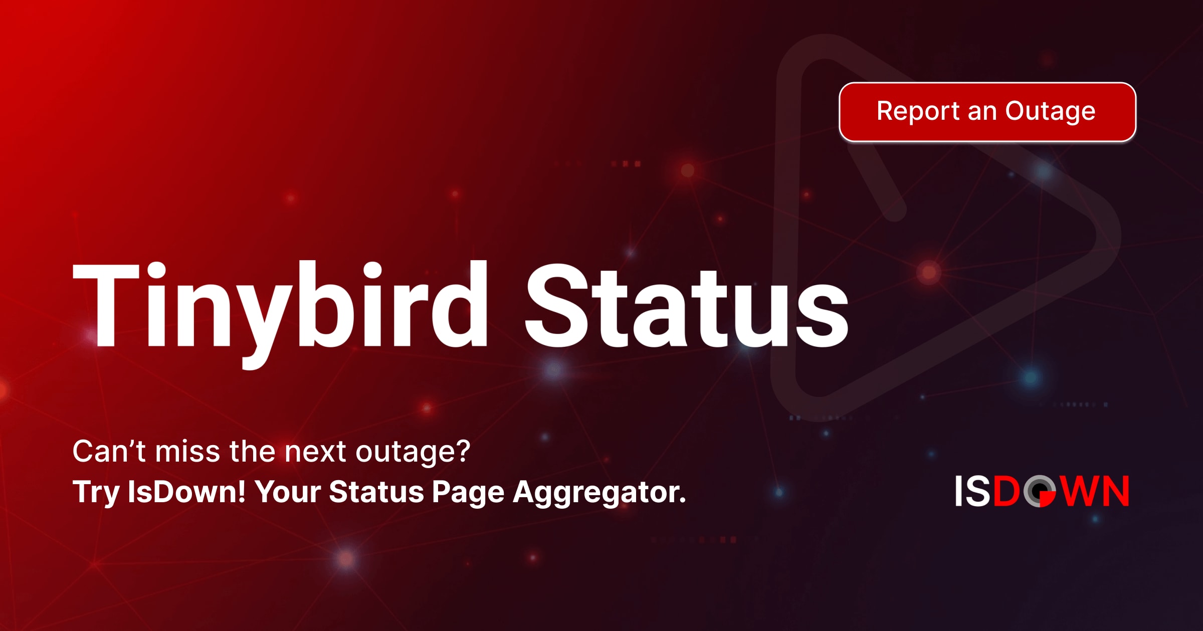 Is Tinybird [US-EAST] Query API Down? Check current status and user ...