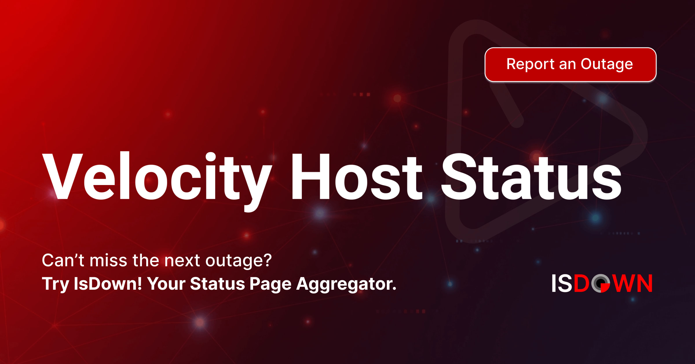 Veloxiy Is Velocity Host Down? Check current status and user reports | IsDown