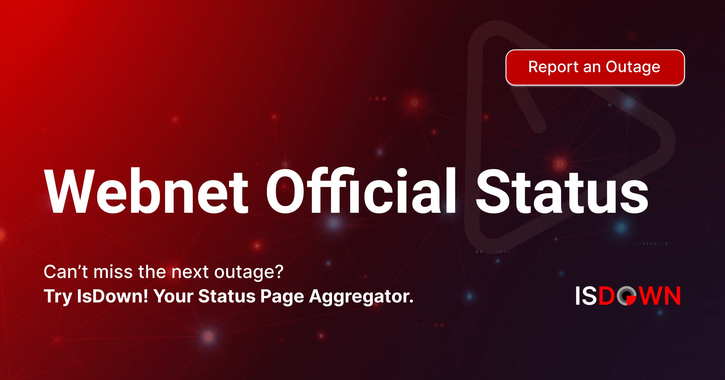 Is Webnet Official Down? Check current status and user reports | IsDown