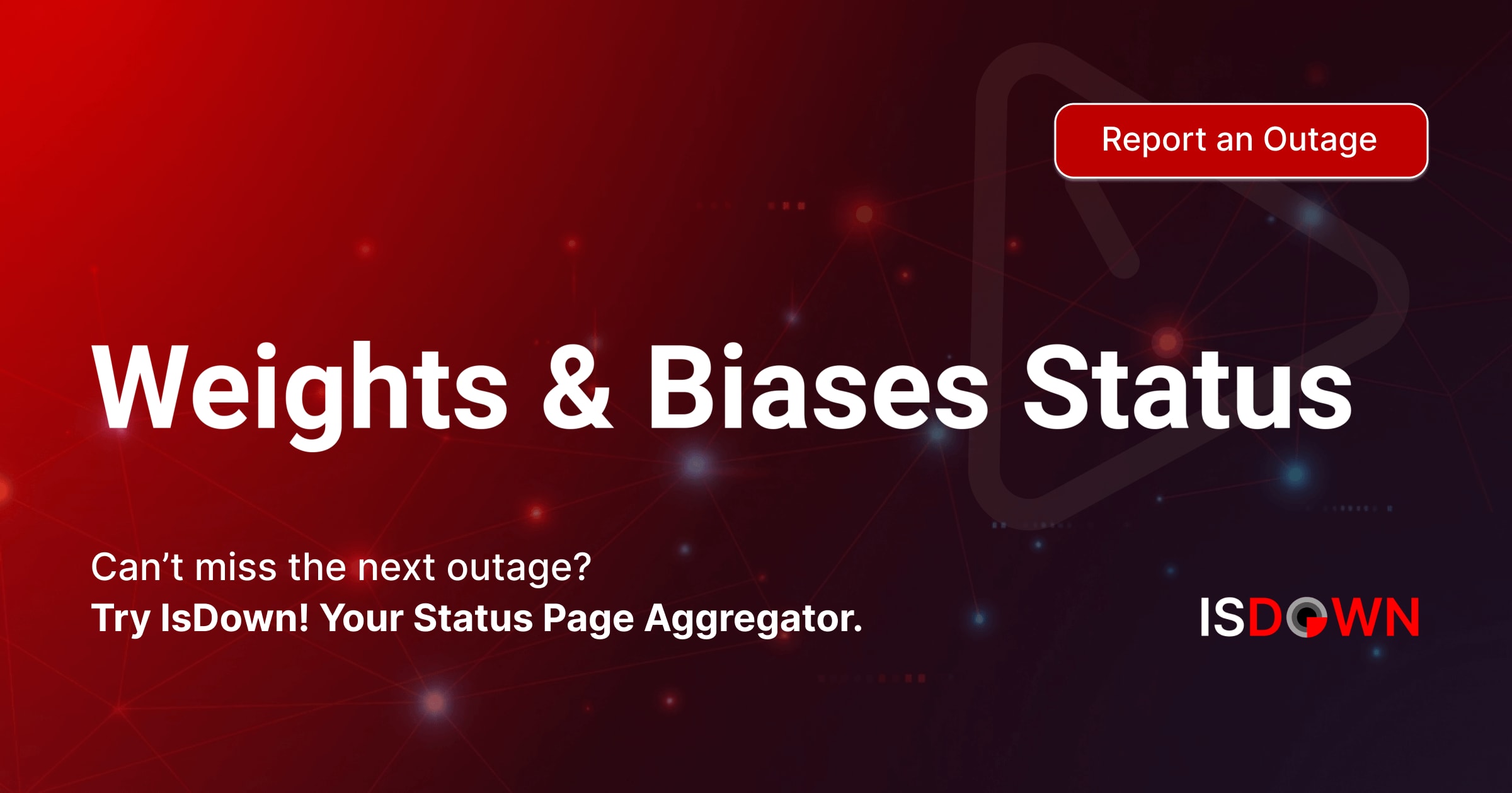 Is Weights & Biases Down? Check current status and user reports | IsDown